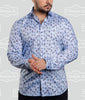 7 Downie Street Long Sleeve Mens Blue Dress Shirt - Saratoga Saddlery & International Boutiques