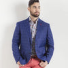 7 Downie St Pisa Men's Blazer in Navy Windowpane