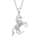 Montana Silversmith Rearing Horse Charm Necklace - Saratoga Saddlery & International Boutiques