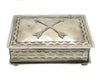 J Alexander Silver Box with Crossed Arrows Hand Made - Saratoga Saddlery & International Boutiques