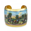 Evocateur Saratoga Race Vintage Gold Cuff Bracelet Hand Made in USA EQ107 - Saratoga Saddlery & International Boutiques