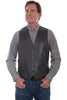 Scully Men's Leather Vest with Caiman Inset 956 - Saratoga Saddlery & International Boutiques