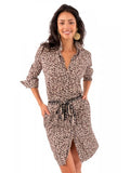 Gretchen Scott Cougar Breezy Blouson Dress Cheetah Animal Print - Saratoga Saddlery & International Boutiques