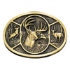 Montana Silversmith Deer Heritage Attitude Belt Buckle - Saratoga Saddlery & International Boutiques