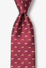 Alynn Men's Hold Your Horses Silk Tie in Burgundy - Saratoga Saddlery & International Boutiques