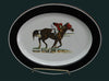 Artfully Equestrian Oval Racing Platter Dinner - Saratoga Saddlery & International Boutiques