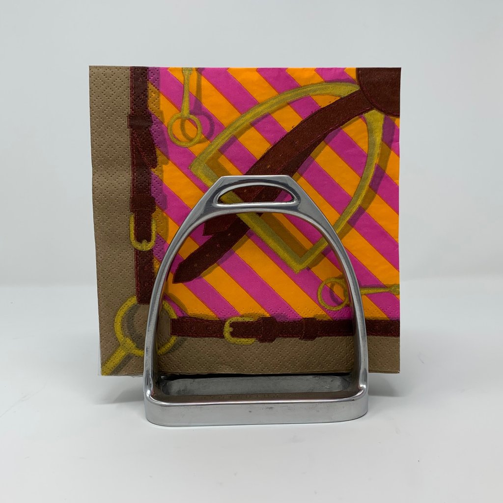 Arthur Court Stirrup Napkin holder 134H12 SS21 - Saratoga Saddlery & International Boutiques