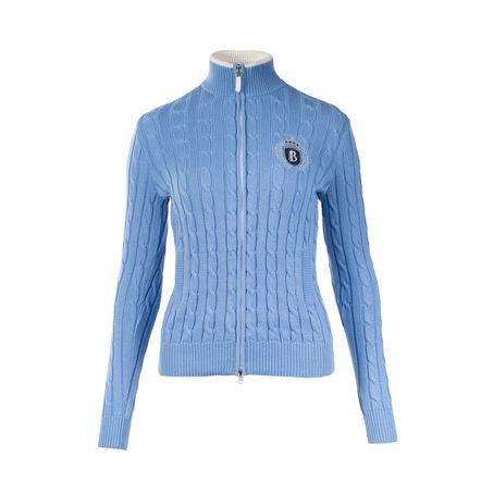 B Vertigo Eva Cable Knit Sweater in Provence Blue - ON SALE! - Saratoga Saddlery & International Boutiques