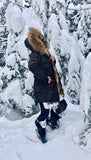 Bergen Of Norway Ashley Camo Finnish Raccoon Fur Winter Coat - Saratoga Saddlery & International Boutiques