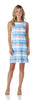 Jude Connally Beth Dress in Summer Plaid Aqua ON SALE! - Saratoga Saddlery & International Boutiques