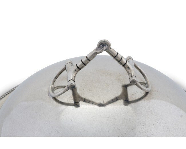Vagabond House Pewter Horse Bit Butter Dish H108BT - Saratoga Saddlery & International Boutiques