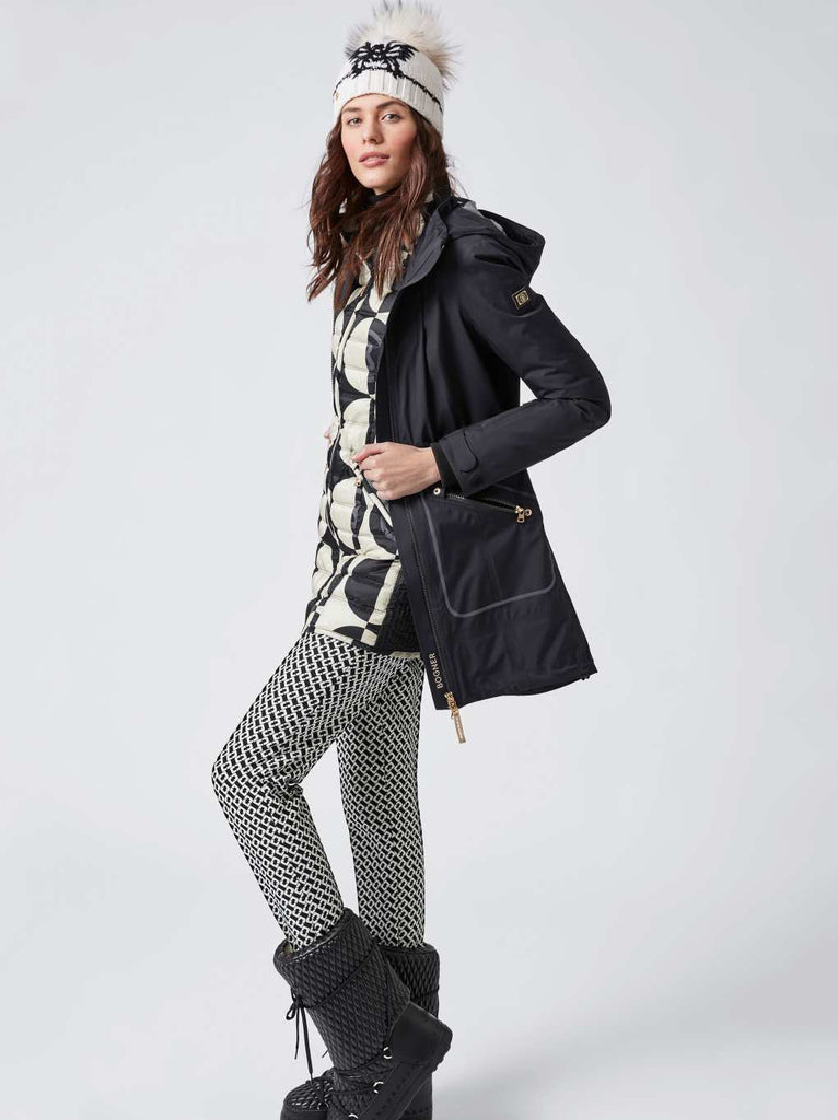 Bogner Sport - Women's Cleo Black & White Winter and Ski Jacket - Saratoga Saddlery & International Boutiques