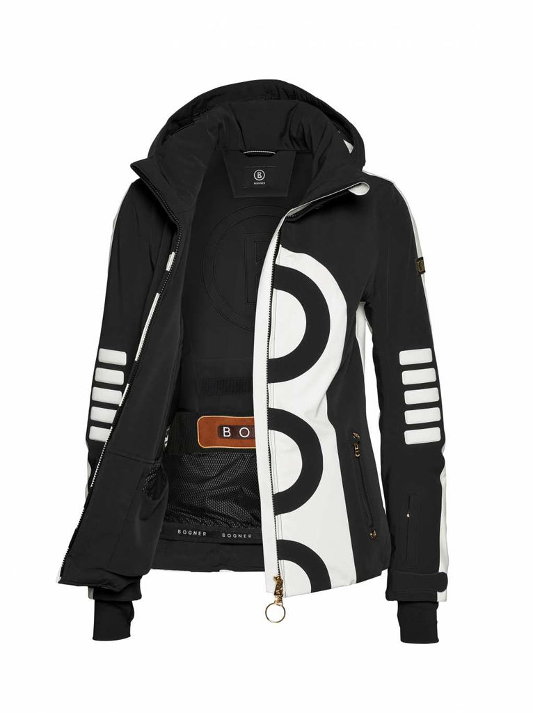 Bogner Sport - Women's Cleo Black & White Winter and Ski Jacket - Saratoga Saddlery & International Boutiques