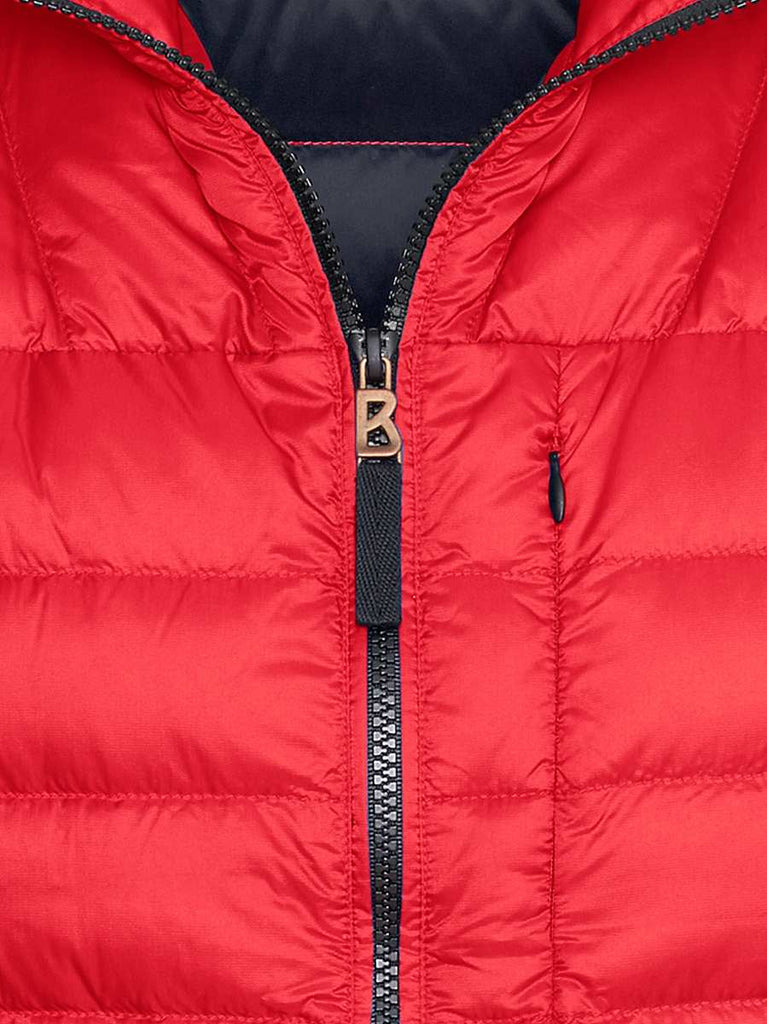 Bogner Man - Men's Lightweight Down Levy Vest in Fire Red - Saratoga Saddlery & International Boutiques