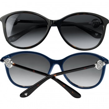 Brighton Ferrara Sunglasses A12627 COLOR TORTOISE-NAVY - Saratoga Saddlery & International Boutiques