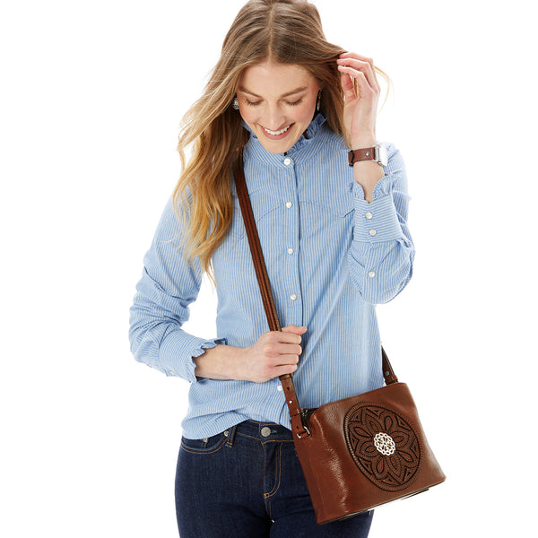 Brighton Women's Handbag Aida Organizer of the Ferrara Collection - Saratoga Saddlery & International Boutiques