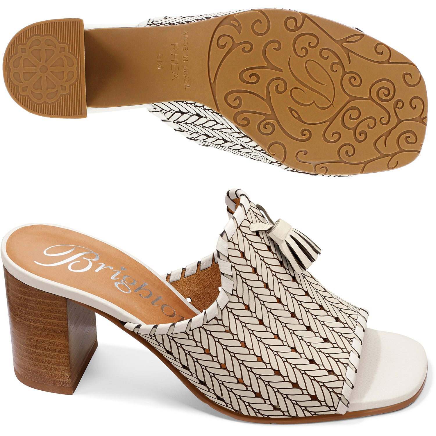 Brighton Rhea Luxe Leather Sandals in White – Saratoga Saddlery Boutiques