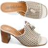 Brighton Rhea Sandals in White - Saratoga Saddlery & International Boutiques