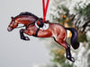 Classy Equine Jumping Horse Ornament- Bay Hunter Jumper CEHOK013 FW22 - Saratoga Saddlery & International Boutiques