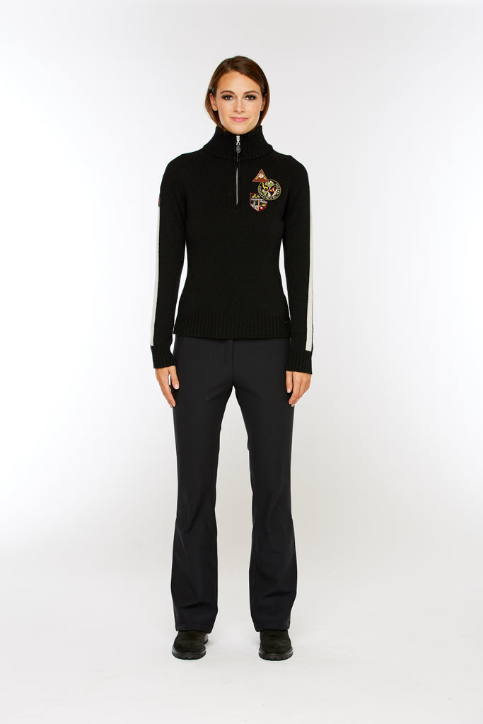 M. Miller Touring Cashmere Half Zip Sweater ON SALE - Saratoga Saddlery & International Boutiques