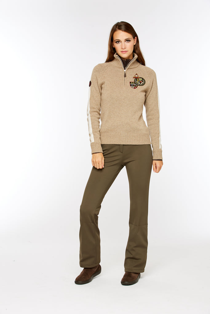 M. Miller Touring Cashmere Half Zip Sweater ON SALE - Saratoga Saddlery & International Boutiques