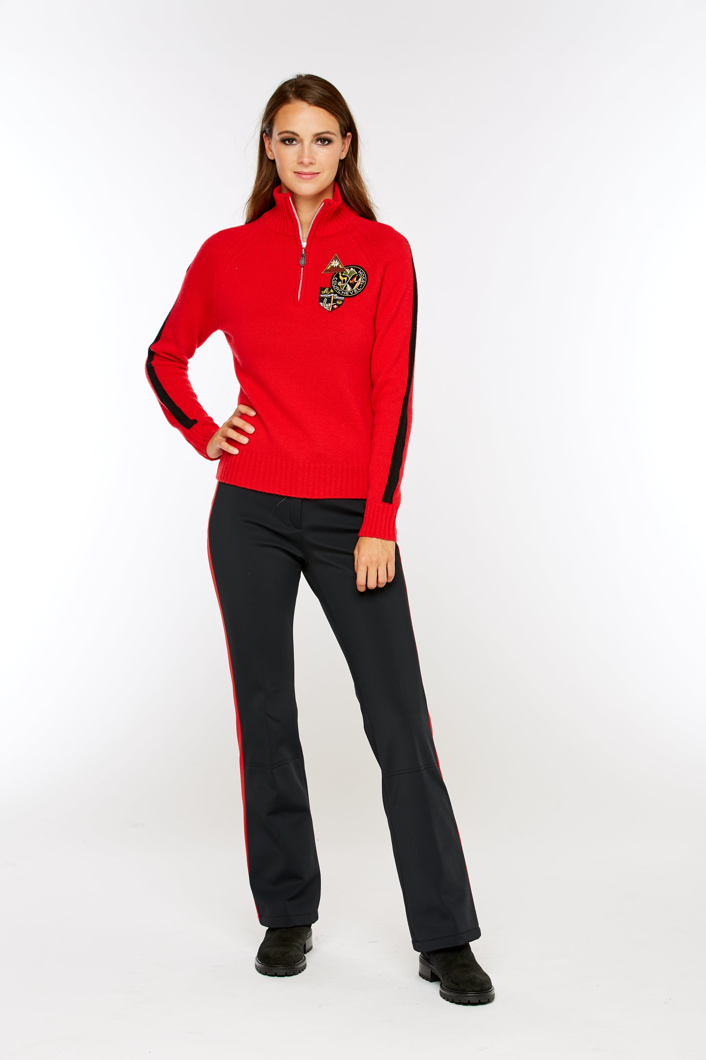 M. Miller Touring Cashmere Half Zip Sweater ON SALE – Saratoga Saddlery ...