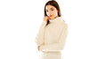 M.Miller Women's Laura Cable Sweater Cashmere in ivory - Saratoga Saddlery & International Boutiques