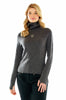 M. MILLER WOMEN'S NICOLA VINTAGE PATCH CASHMERE TURTLENECK IN Grey - Saratoga Saddlery & International Boutiques