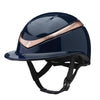 Charles Owen Halo Luxe Navy Rose Gold with MIPS - Saratoga Saddlery & International Boutiques