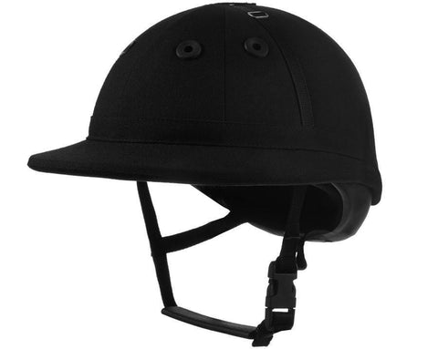 Charles Owens Polo Sovereign Helmet in Navy Black Grommet