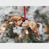 Classy Equine Jumping Horse Ornament - Palomino Hunter Jumper CEHOD070 FW22 - Saratoga Saddlery & International Boutiques