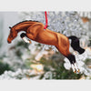 Classy Equine Jumping Horse Ornaments - Bay Hunter Jumper II CEHOK40 FW22 - Saratoga Saddlery & International Boutiques