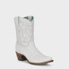 Corral Z5071 LD White Ankle Boot SS23 - Saratoga Saddlery & International Boutiques