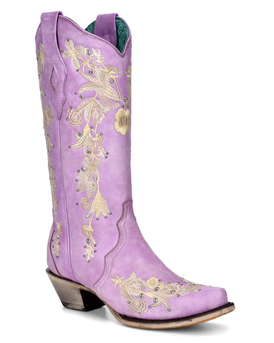 Corral Wedding Collection Women's Mint Flora Boot - A3600