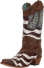Corral C3222 Women's Corral Flag Cowboy Boot - Saratoga Saddlery & International Boutiques