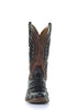 Corral Men's A3635 Cowboy Boot Oil Brown Caiman Embroidery & Woven Shaft Boots - Saratoga Saddlery & International Boutiques