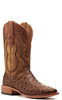 Corral Mens A4008 ORIX OSTRICH OVERLAY & EMBROIDERY & WOVEN SQ. TOE - Saratoga Saddlery & International Boutiques