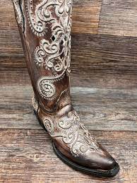 Corral Women's Brown Cowboy Boot with Studs C3848 - Saratoga Saddlery & International Boutiques