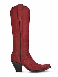 Corral Women's Tall Red Python Boots A4194