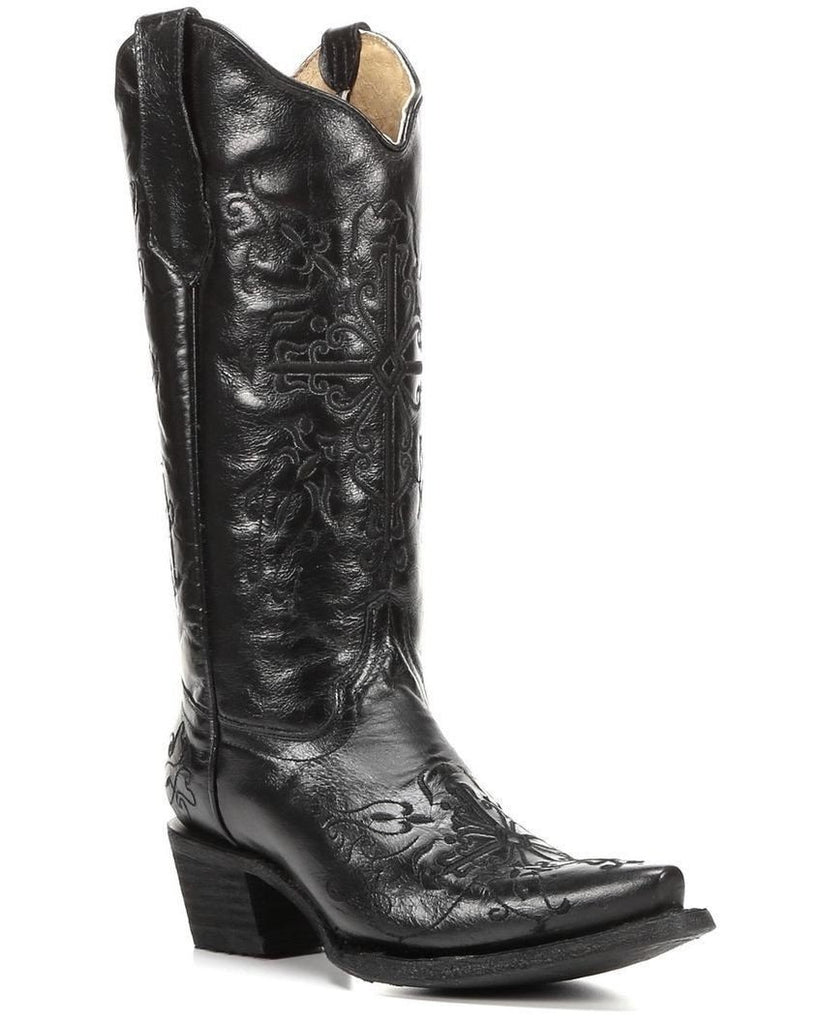 Corral LC Black Cross Embroidery L5060 FW22 - Saratoga Saddlery & International Boutiques