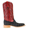 Corral Men's A4049 Cowboy Boot BLACK RED FISH EMBROIDERY SQUARE TOE - Saratoga Saddlery & International Boutiques