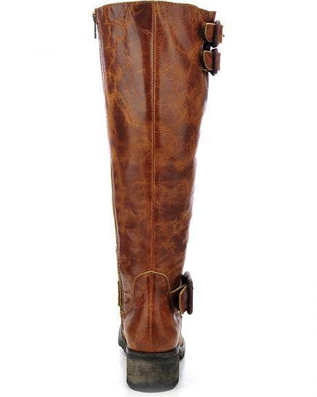 Cognac riding shop boots womens