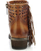 Corral Women's Tan Cutout Short Fringe Boot Q0012 - Saratoga Saddlery & International Boutiques