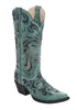 Corral Women's Turquoise & Navy Embroidery Cowgirl Boots - G1259 - Saratoga Saddlery & International Boutiques