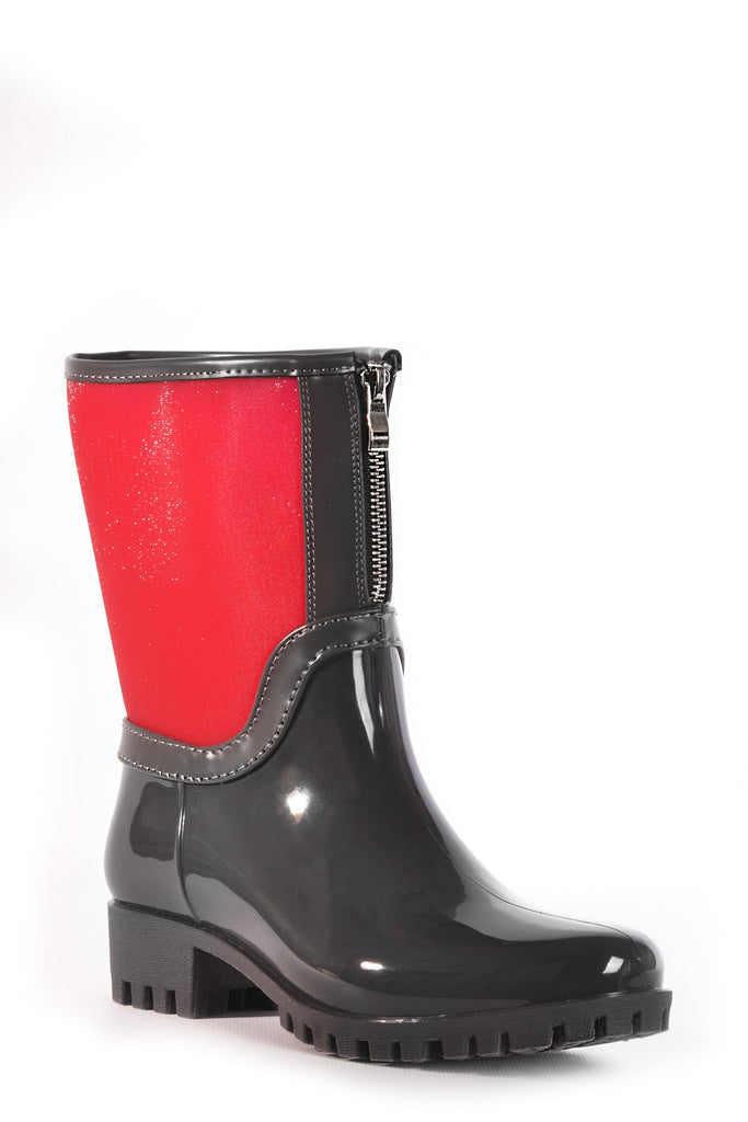 Dav Dryden Mid Rain Boot in Sheer Berry - Saratoga Saddlery & International Boutiques