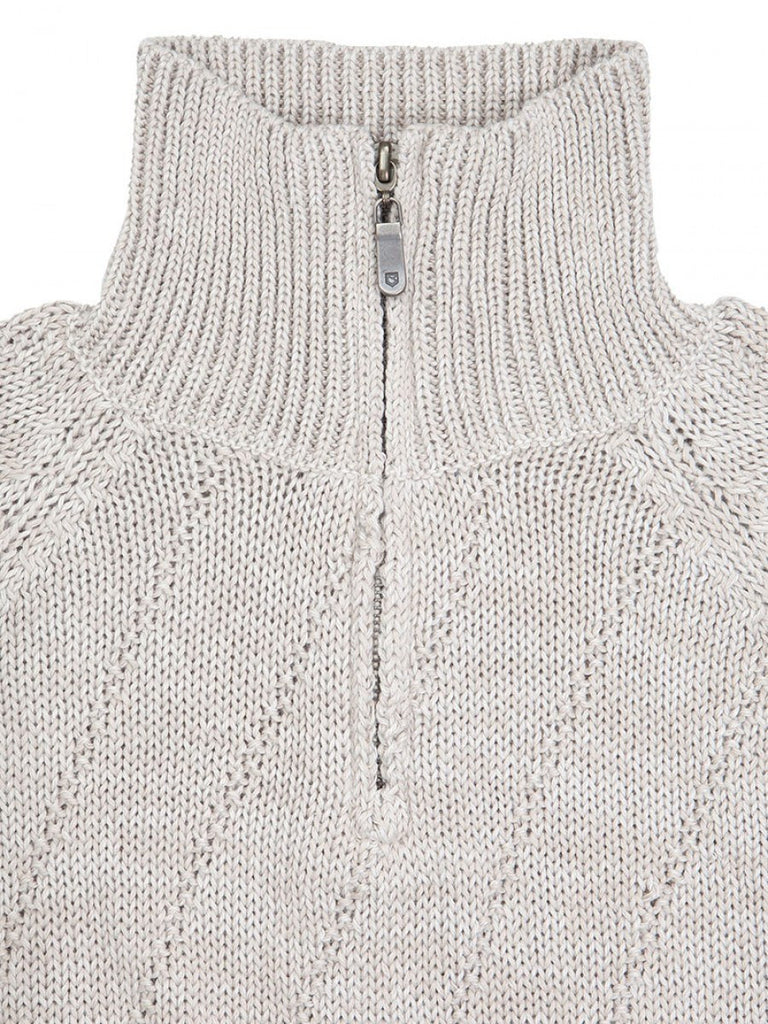 Dubarry Women's Browne Alpaca/Cotton Blend Sweater in Cream - FINAL SALE