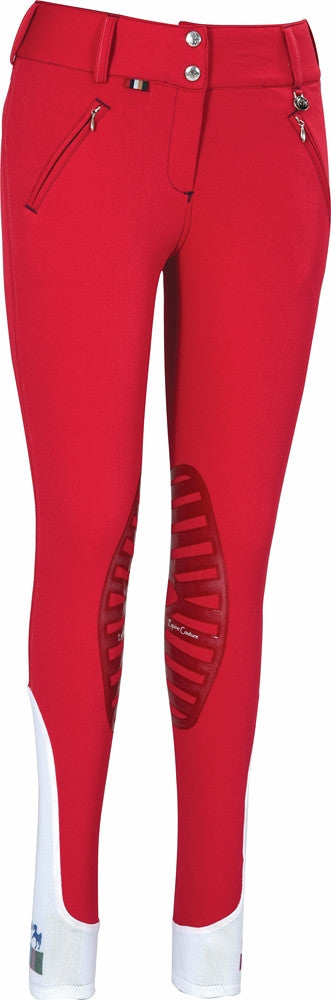 Equine Couture Ladies Beatta Breeches in Berry - Saratoga Saddlery & International Boutiques