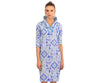 Gretchen Scott Ruffneck Dress Watteau in Blues JDRNWT - Saratoga Saddlery & International Boutiques