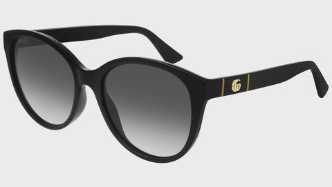 Gucci Horse Bit Equestrian Style Women's Sunglasses in Black Gold GG0885SA- 001