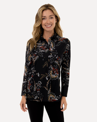 Jude Connally Hadley Top Melody floral Black - Saratoga Saddlery & International Boutiques